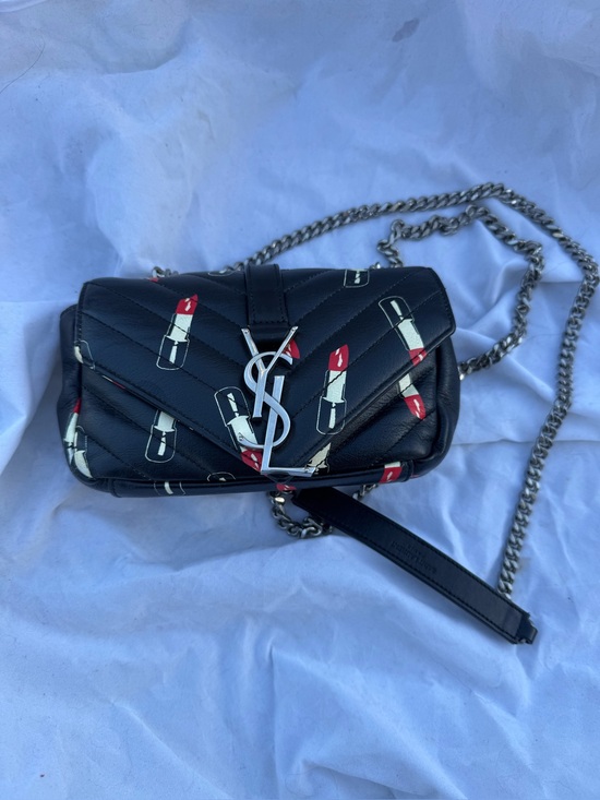 Yves Saint Laurent Handbags - Yves Saint Laurent YSL monogram matelesse mini quilted Lipstick Bag